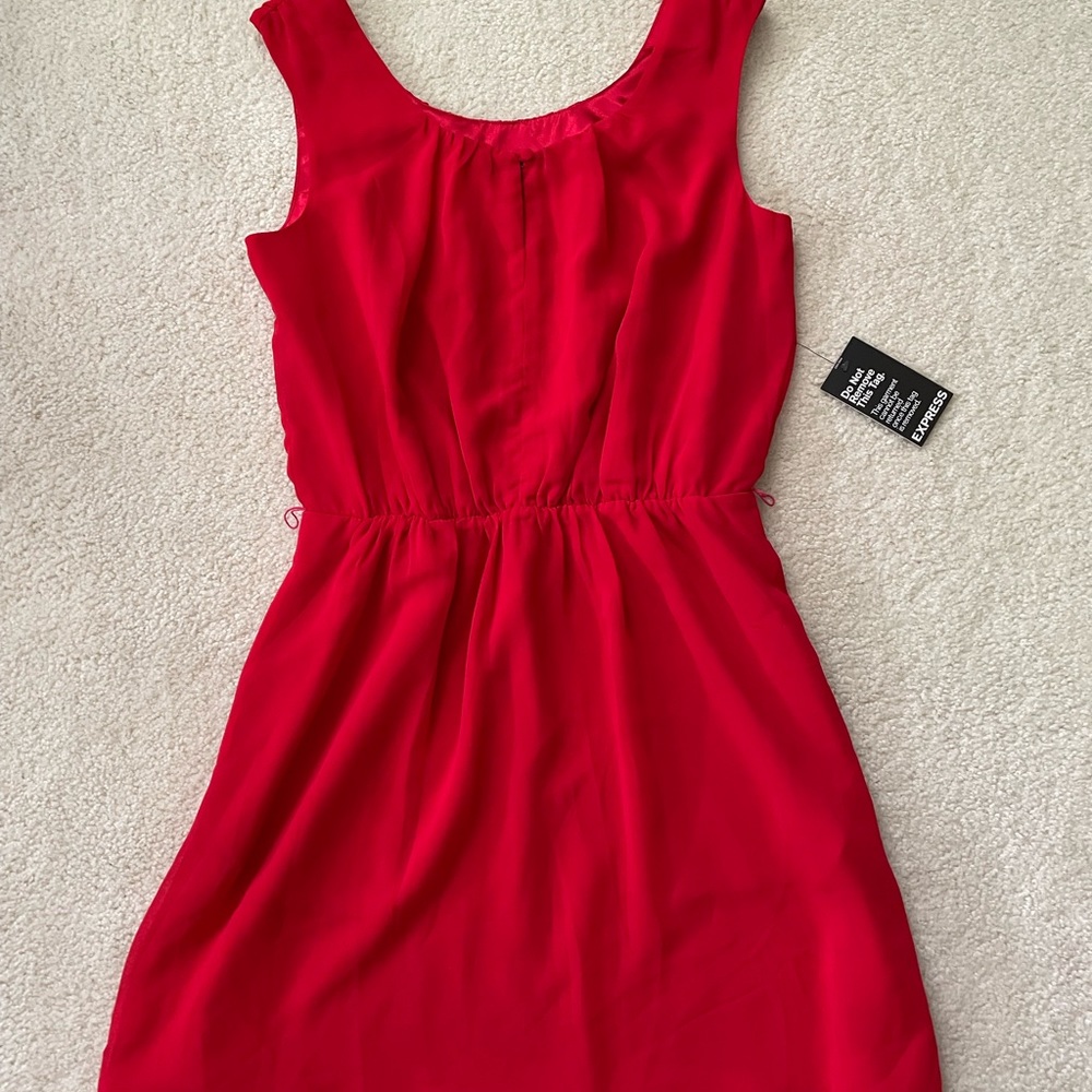 Express Dress Red Size M New With Tag